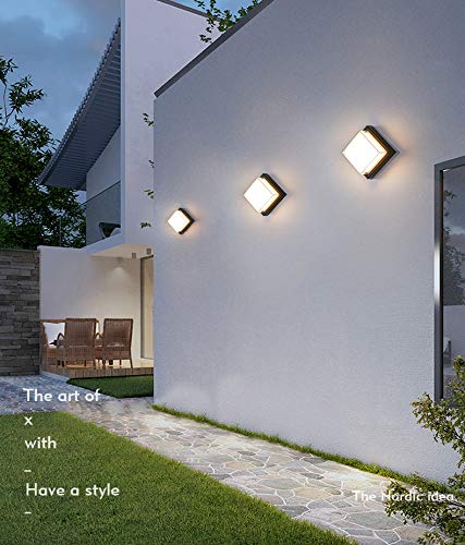 CITRA Waterproof Acrylic LED Outdoor Up and Down Square Wall Light (Warm White) - Image 2