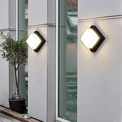 CITRA Waterproof Acrylic LED Outdoor Up and Down Square Wall Light (Warm White) - Image 3