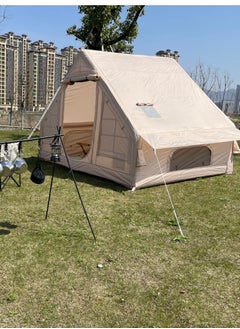 300X220CM Inflatable Cabin Tent for 3-4 Persons with Waterproof 420D Oxford Fabric