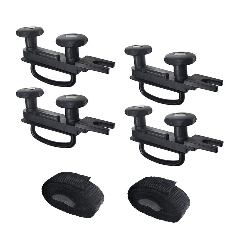 Universal Roof Box UBolt Clamps Cargo Carrier Roof Rack Bracket Kit Van Mounting Fitting Kit 85mm Internal Width 40mm Thick Luggage Rack Adjustable U Bolt Quick Release Latch for Roof Box Hardware