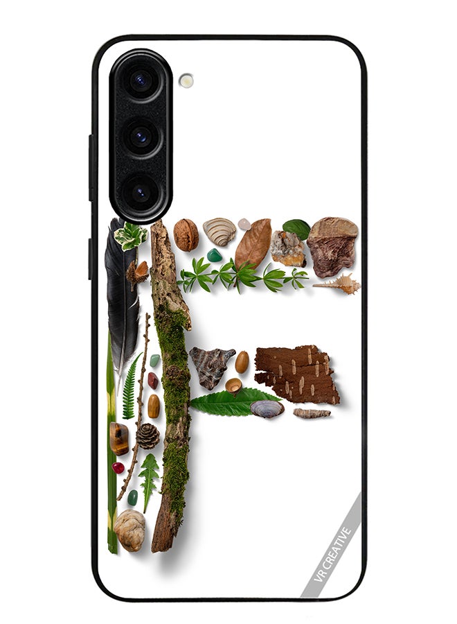 VR CREATIVE Protective Case Cover For Samsung Galaxy S23 FE Alphabet F Design Multicolour - Image 1