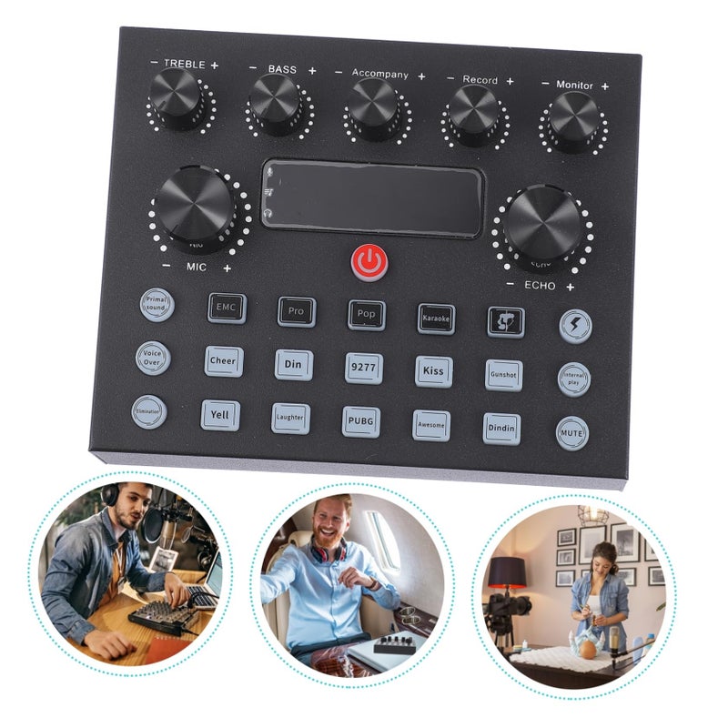Upgrade Your Music Production Sound Card Light Equipment Voice Changer Mixer - Image 5