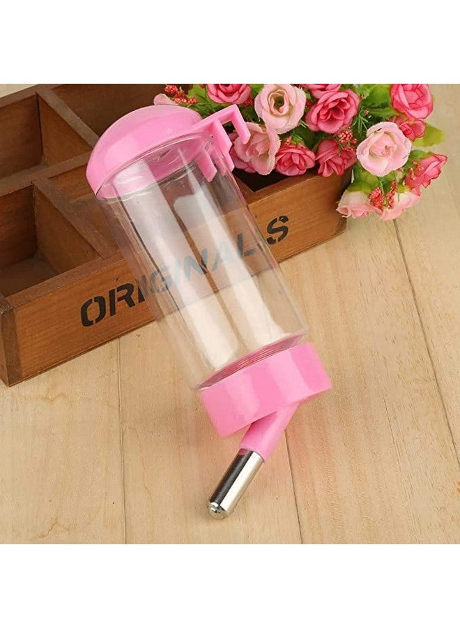 زجاجة مياه شرب أوتوماتيكية معلقة في قفص الحيوانات الأليفة للكلاب والقطط والأرانب والهامستر - 500 مل - قد يختلف اللون - Image 4