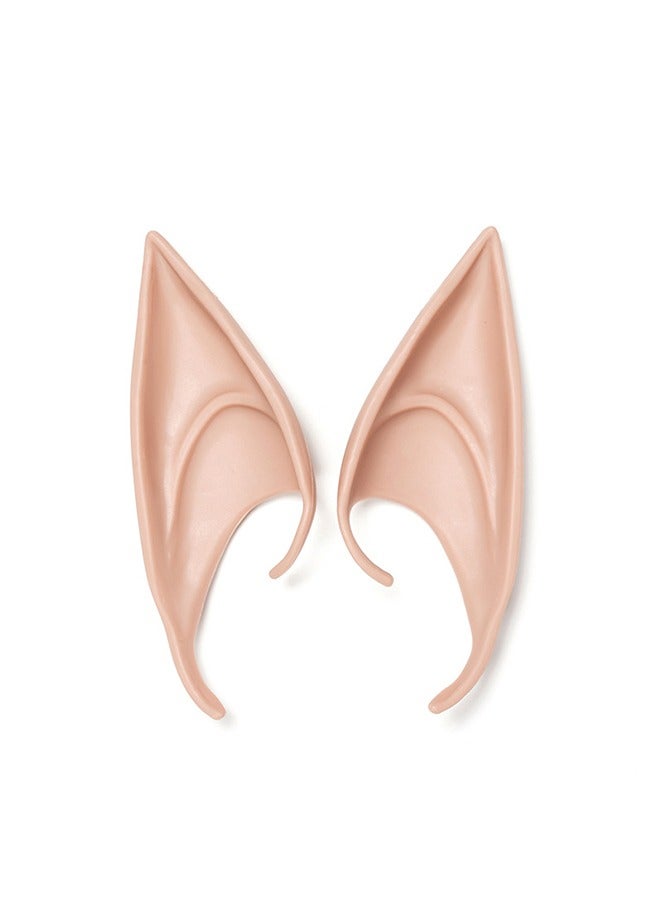 آذان الجنية بيكسل للعب الأدوار، آذان من اللاتكس للعب الأدوار في حفلات الأنمي، نصائح مدببة ناعمة، ملحقات تنكرية، لأي حفلة ذات طابع معين (لون البشرة، 1 زوج) - Image 2