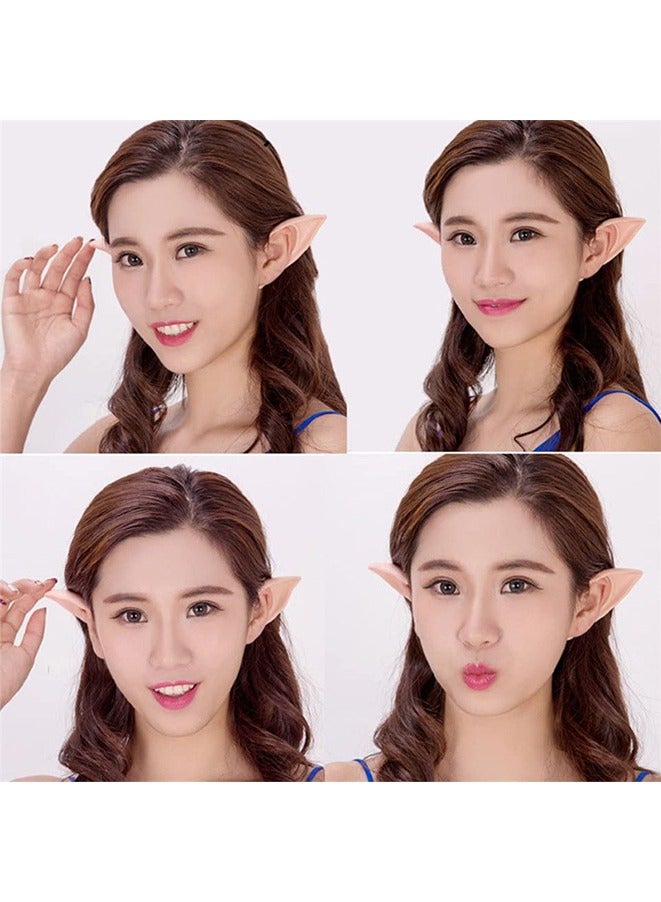 آذان الجنية بيكسل للعب الأدوار، آذان من اللاتكس للعب الأدوار في حفلات الأنمي، نصائح مدببة ناعمة، ملحقات تنكرية، لأي حفلة ذات طابع معين (لون البشرة، 1 زوج) - Image 5