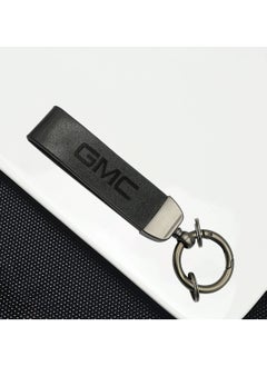 GMC Metal Ring PU Leather Strap Keychain Home Key Chain Car Keychain GMC Car Key Chain Super Finish 1Pcs  - Image 1