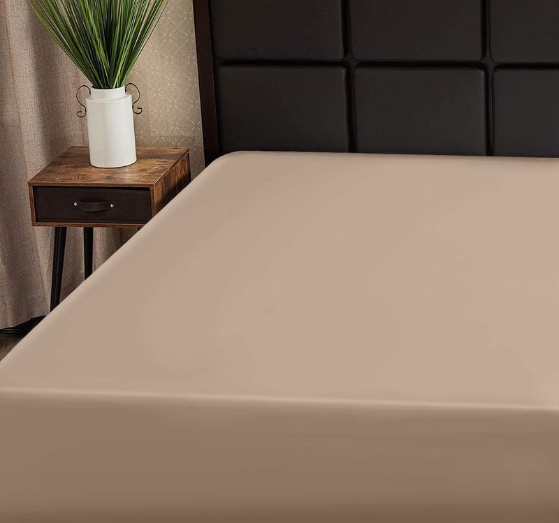 Superity Linen Full XL Fitted Sheet - 100% Cotton Cool Breathable Soft and Comfortable  Machine Wash and Dry (Full Extra Long (54 - Image 1