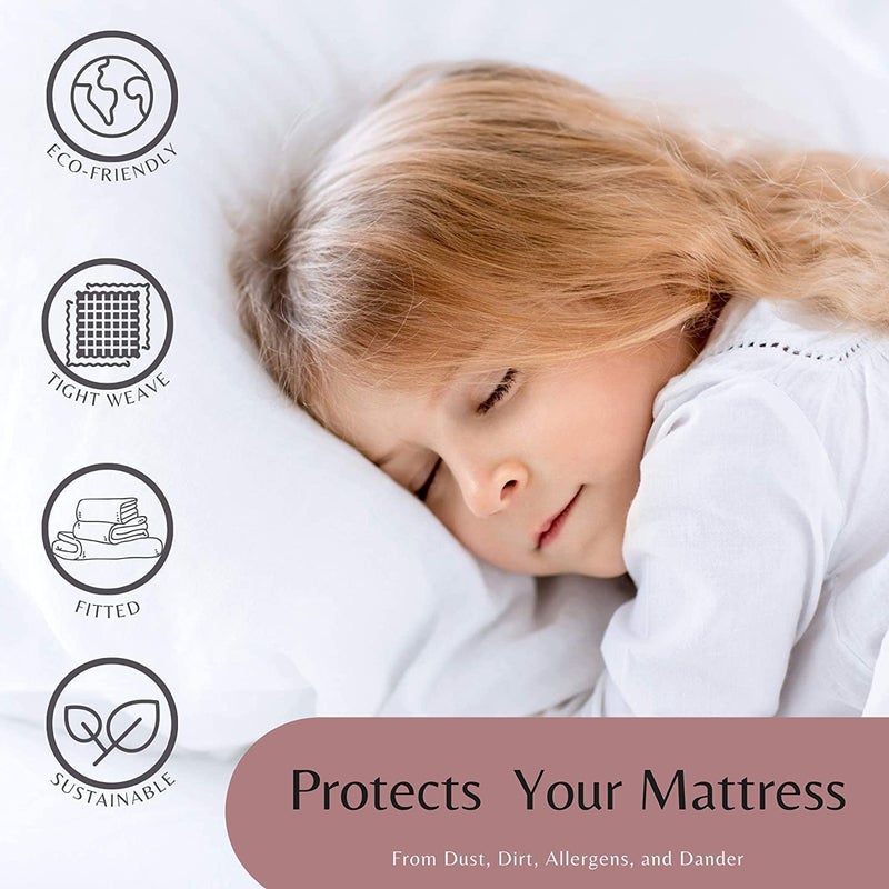 Superity Linen Full XL Fitted Sheet - 100% Cotton Cool Breathable Soft and Comfortable  Machine Wash and Dry (Full Extra Long (54 - Image 5