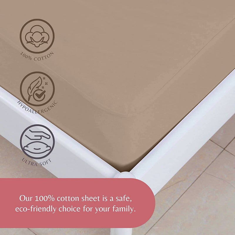 Superity Linen Full XL Fitted Sheet - 100% Cotton Cool Breathable Soft and Comfortable  Machine Wash and Dry (Full Extra Long (54 - Image 3