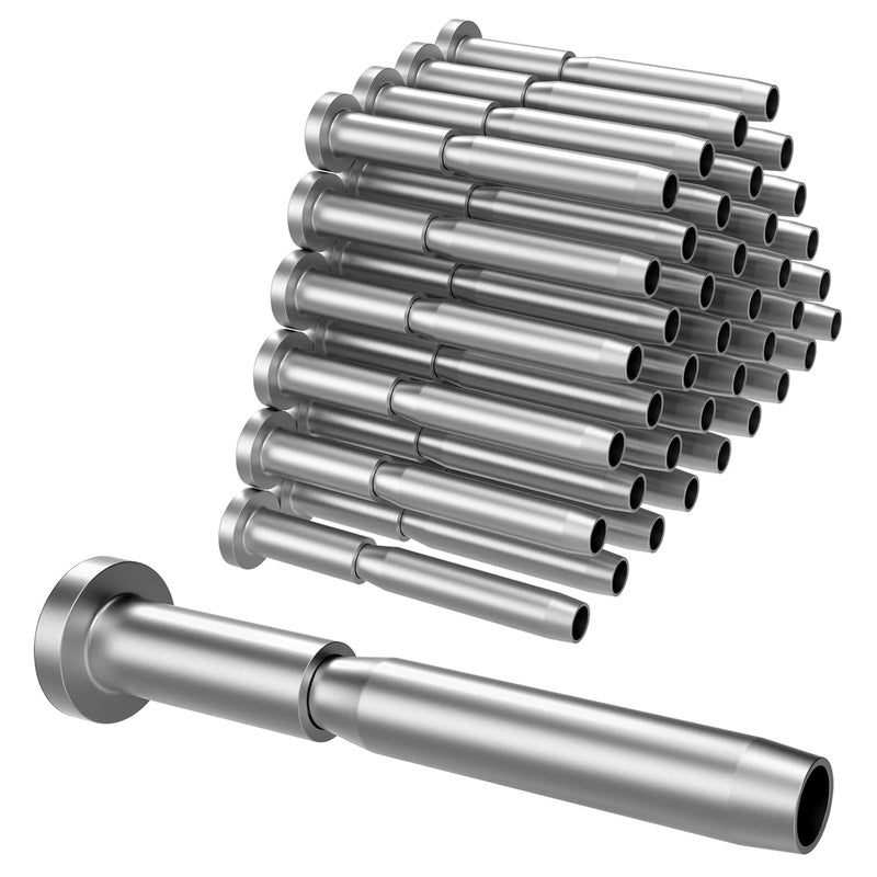 BLIKA 40 Pack 3/16" Invisible Cable Railing kit, T316 Stainless Steel Invisible Receiver and Swage Stud End for 3/16 Inch Cable Railing, Deck Stair Threaded End Fitting for 2"x2" Wood & Metal Posts - Image 1