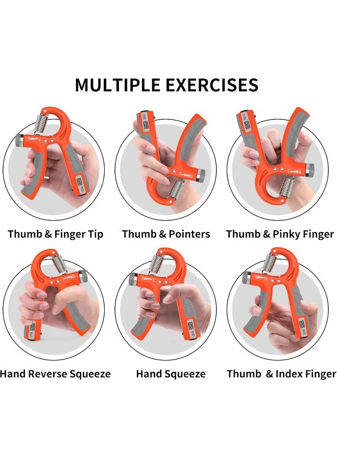 PROIRON PROIRON Hand Grips Strengthener with Counter, Adjustable Grip Strength Trainer, Hand Exerciser with Stainless Steel Spring, Non-Slip Gripper, Gripster for Strong Wrists, Fingers, Forearm, Hands, Arm - Image 5