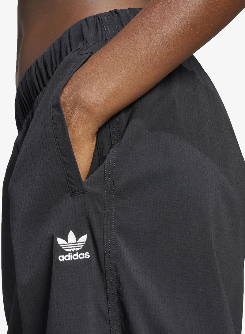 Adidas Originals BLACK Essentials Ripstop Parachute Pants for Women | Best Price UAE