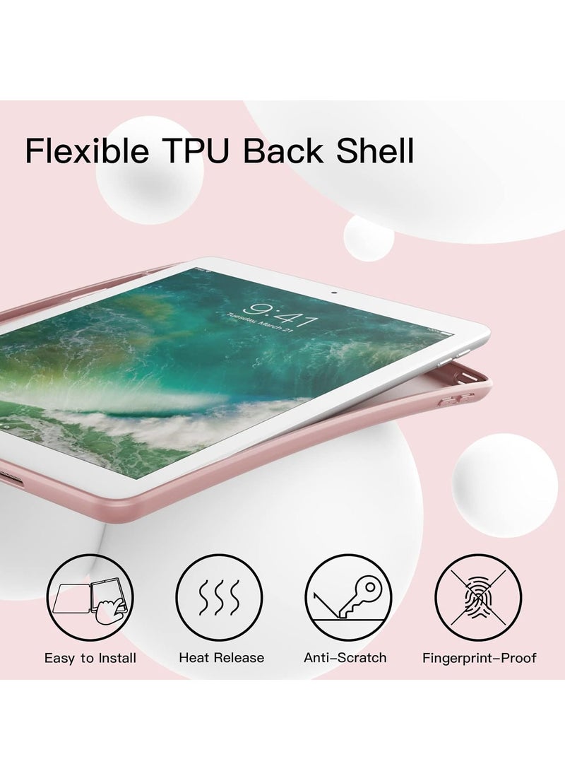 MIGOFAST iPad 9.7 Case 2018 2017 Model 6th 5th Generation Smart Cover with Pencil Holder and Soft Baby Skin Silicone Back and Full Body Protection Auto Wake Sleep Cover - Image 3