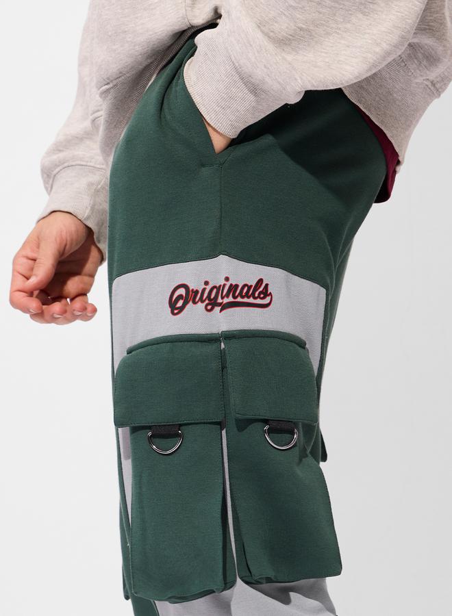 ذا سوليد ستور جوغر كارجو واسع بنمط كتل الالوان - Image 5