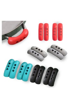 16-Pack Heat Resistant Silicone Pot Handle Sleeves, Non-Slip Grip Covers for Safe Cooking, Assist Handle Holder