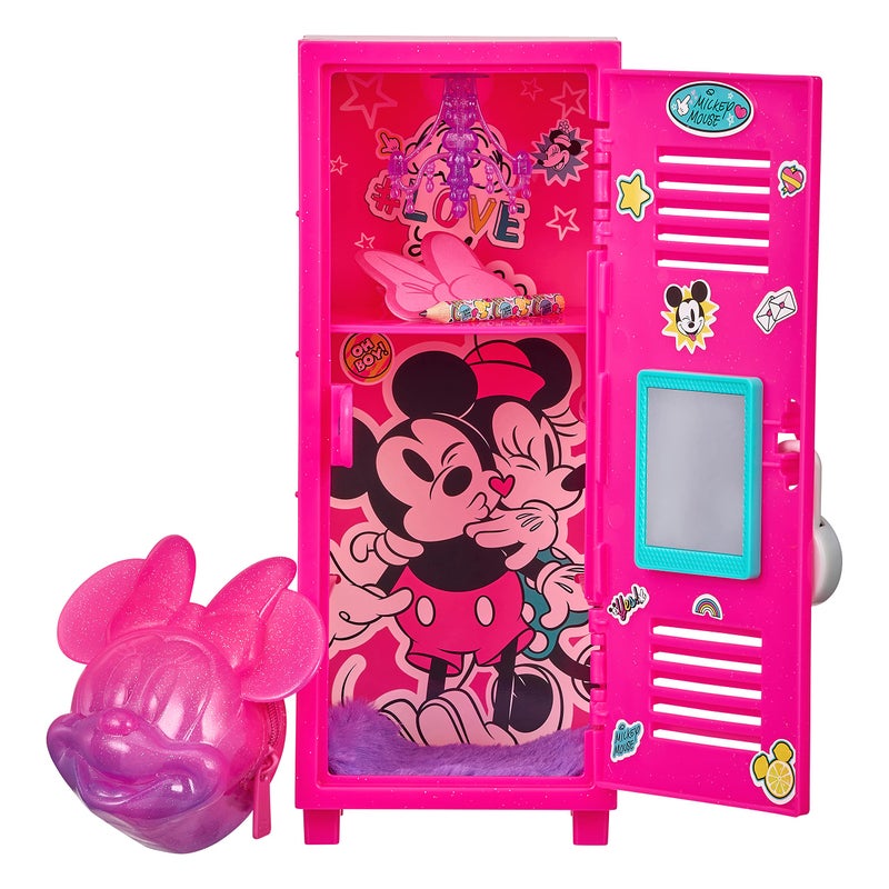 Real Littles 25383 Disney Minnie Mouse Exclusive Backpack. Customize Your Locker with 10 Surprises, Multicolor - Image 1