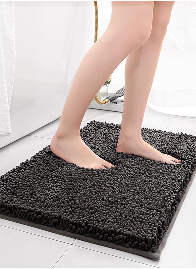 HomarKet Bathroom Rug 80×50cm,Non-Slip Bath Mat,Doormat,Soft Chenille Durable Thick Bath Rugs for Bathroom,Easier to Dry, Machine Washable Rugs Plush Rugs for Bathtubs,Door Mat,Shower Floor and Decor Accessory  - Image 1
