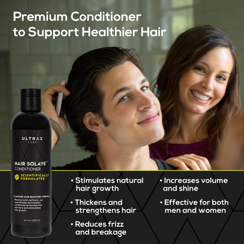 Ultrax Labs Hair Solaye Conditioner for Silky Smooth Hair Growth - Caffeinated Compounds with Chamomile Extract, Women & Men, 8 fl oz, 2 Minute Hair Treatment, Unisex - Image 2