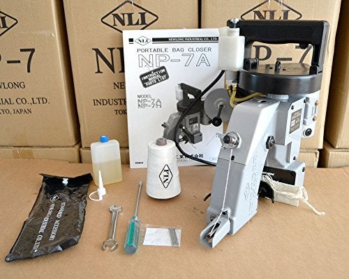 NLI New Long Industrial NP-7A Portable Single Thread Chainstitch Bag Closer Machine - Image 4