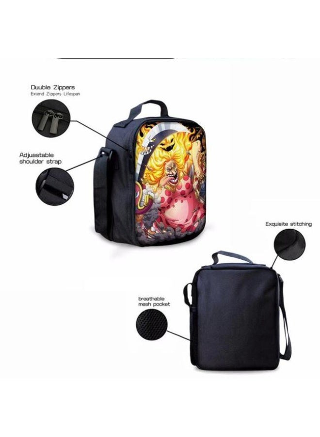general The latest universal cartoon printed three piece practical bag combination (suitable for students, children, friends, outings, mountain climbing, etc.) - Image 2