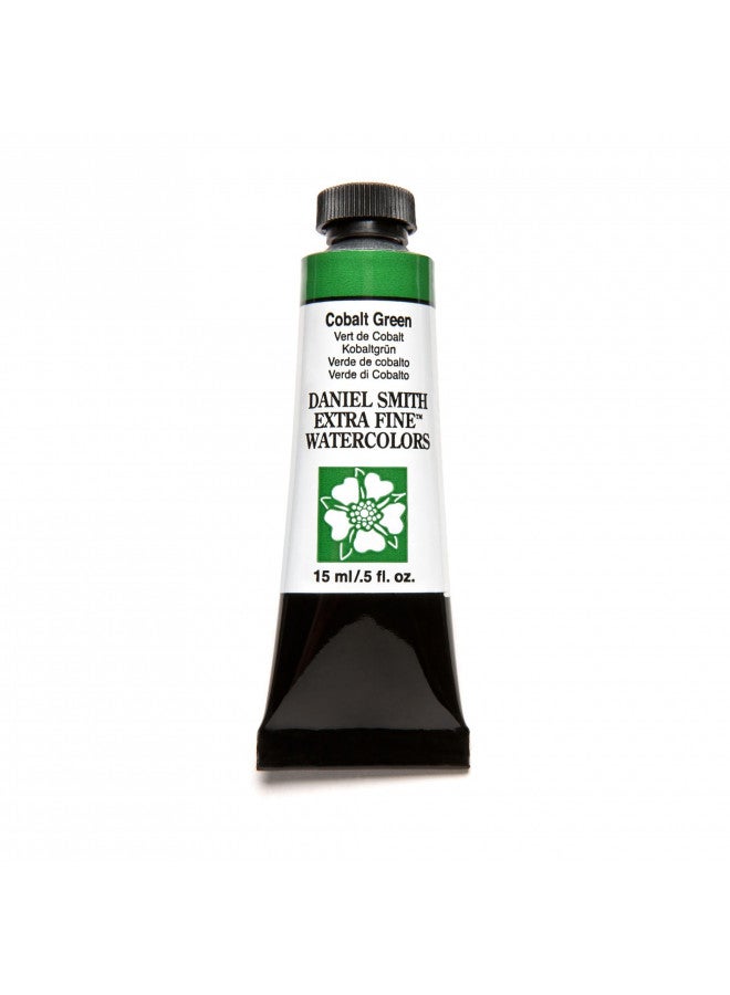 DANIEL SMITH Extra Fine Watercolor Paint, 15ml Tube, Cobalt Green, 284600026, 0.51 Fl Oz (Pack of 1) - Image 1