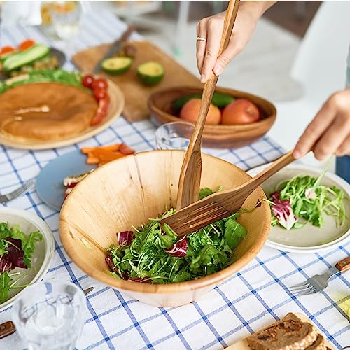 Mooues Wooden Spoons for Cooking, 7 Pcs Wooden Utensils for Cooking Natural Teak Wooden Kitchen Utensils Set - Image 5