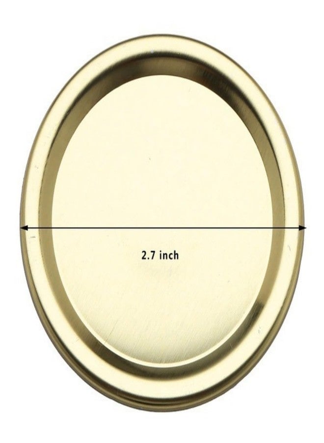 werdecade 24Pcs/12 Sets Regular Mouth Canning Lids for Ball, Kerr Jars, Premium Mason Jar Lids with Bands/Rings for Regular Mouth Ball, Mason Jars (Gold, 70mm regular mouth) - Image 4