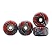 RACOFSB Fingerboard Wheels with Bearing CNC Lathed Swirl Color New Material Red mix - Image 3