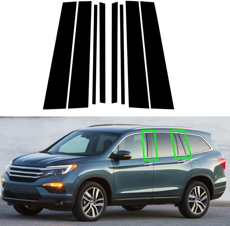 Vuzmode 8Pcs Car Window Pillar Posts Trim - Image 2