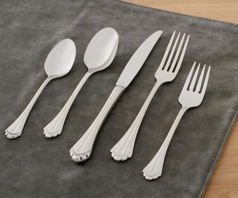 ONEIDA Marquette Fine Flatware Salad Forks, Set of 4, 18/8 Stainless Steel, Silverware Set, Dishwasher Safe, Silver - Image 2