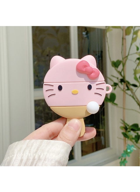 Cute Kt Cat Table Tennis Racquet AirPods Pro For Apple Bluetooth Earphone Case Badminton Cover 2/3/4 Generation Cute-Color:Kt Cat Table Tennis Racket-Applicable Models:AirPods 3(2021)