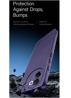 Gear4 Vivo V30e 5G 2024 Liquid Silicone With Wavey Texture Case Cover - Eggplant Purple  - Image 4