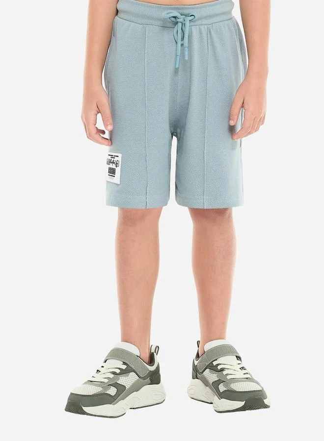 victor and jane Victor And Jane Boys Textured Knit Cotton T-Shirt and Shorts Set