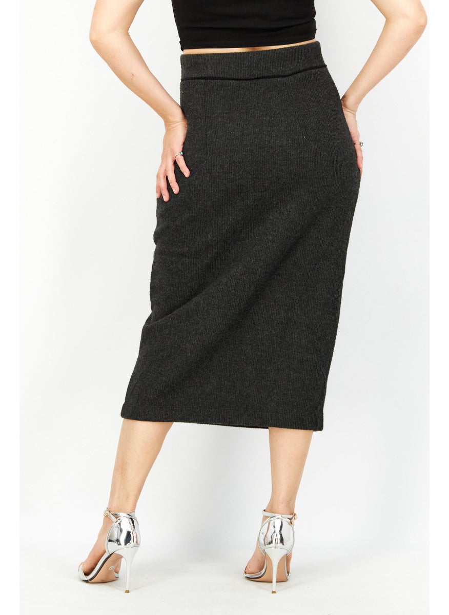 Women Knitted Pull On Midi Skirt, Charcoal - pzsku/ZC6F0A1DA3AA79F50FBB8Z/45/_/1739715467/9e83f63d-b6a4-4012-880a-7bd1b0101c58