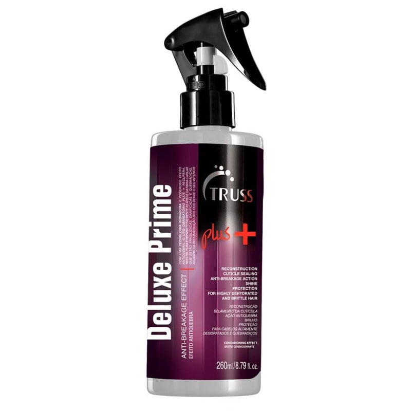 TRUSS Deluxe Prime Plus Anti Breakage Hair Spray - Rinse-Out Damaged Hair Treatment for Cuticle Sealing & Protection - Helps to Repair, Strengthen & Reconstruct Dry & Brittle Strands (8.79 oz) - Image 1