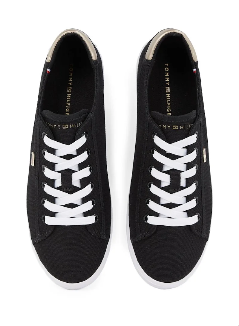 TOMMY HILFIGER Vulcanised Canvas Lace Up Sneakers