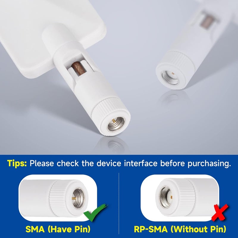 BINGFU 4G LTE Antenna 9dBi SMA Male Cellular White Antenna (2-Pack) Compatible with 4G LTE Wireless CPE Router Hotspot Cellular Gateway Industrial IoT Router Trail Game Camera Outdoor Security Camera - Image 4