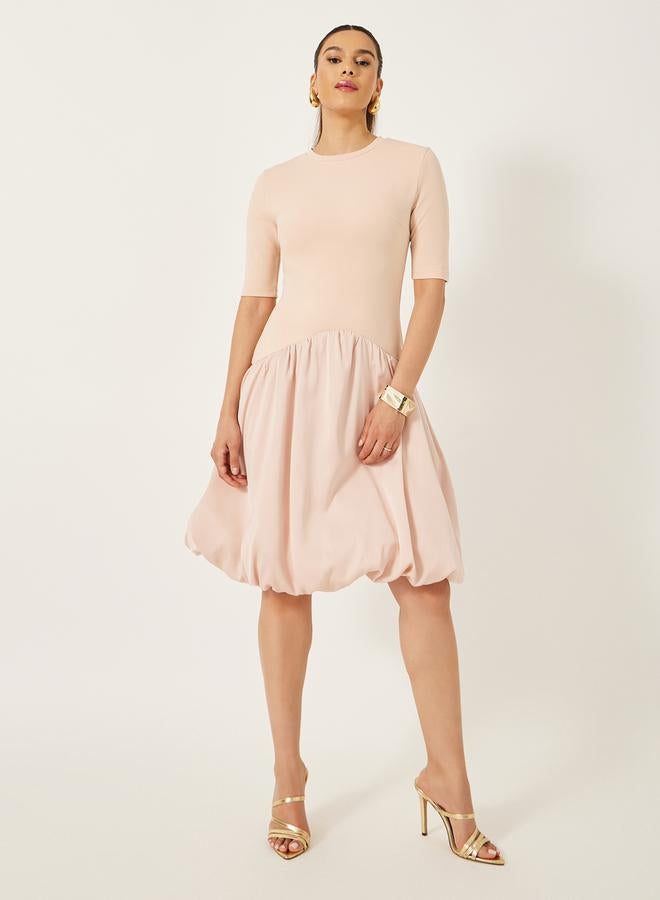 Styli Blouson Skirt Mini Dress - Image 2