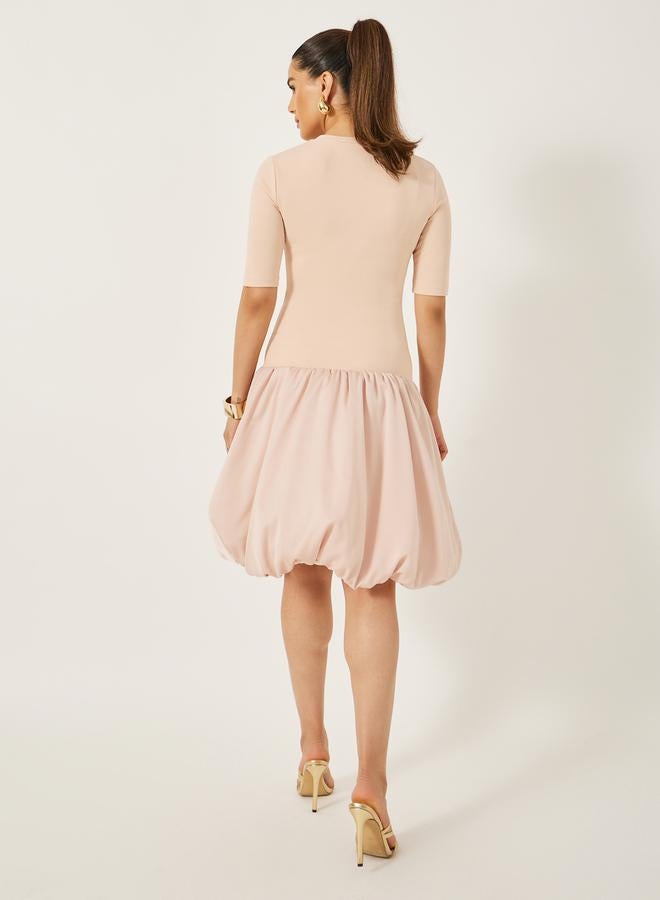 Styli Blouson Skirt Mini Dress - Image 5