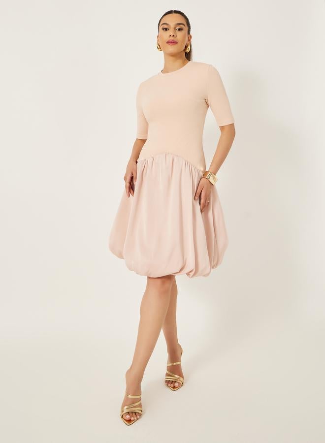 Styli Blouson Skirt Mini Dress - Image 3