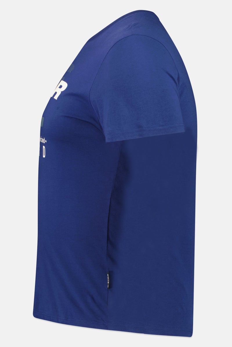 G-Star RAW Men Round Neck Short Sleeve Brand Logo T-Shirt, Blue - Image 4