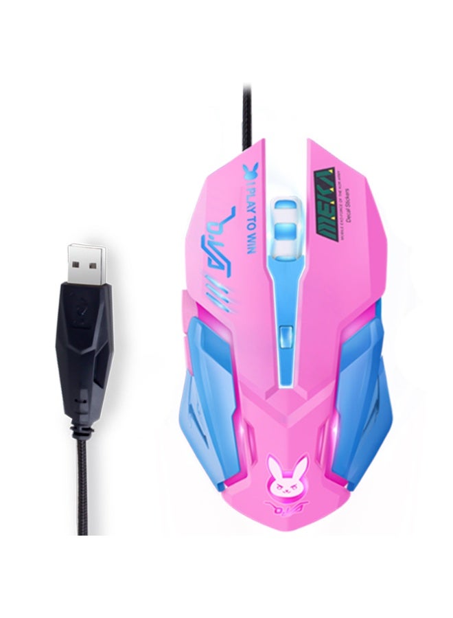 EBMINI New Colorful Luminous Silent Esports Wired Mouse