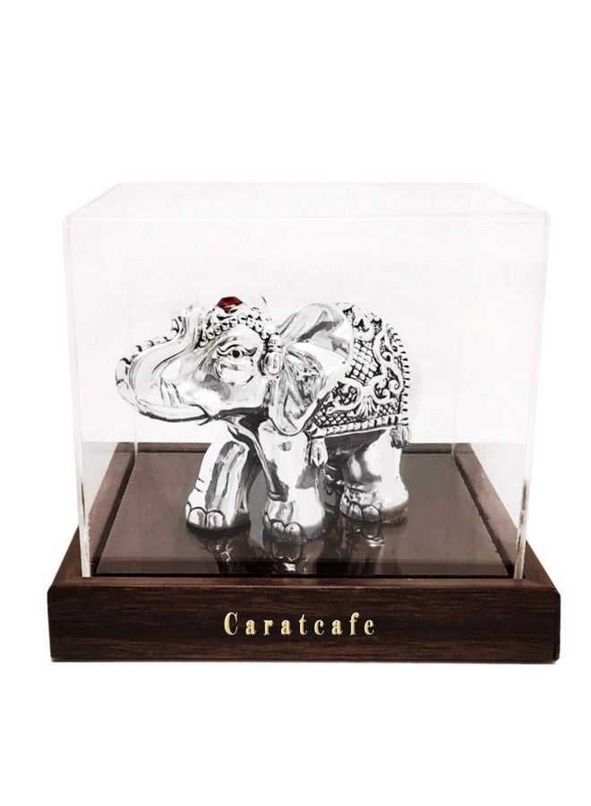 PRD CARATCAFE CaratCafe Pure Silver 999 Elephant Idol Symbol of Lord Ganesha/Buddha/FENG Shui for Diwali/New Year, Spiritual Worship, Wealth, Luck & Prosperity ( NT Weight 26-30 Grams) - Image 4