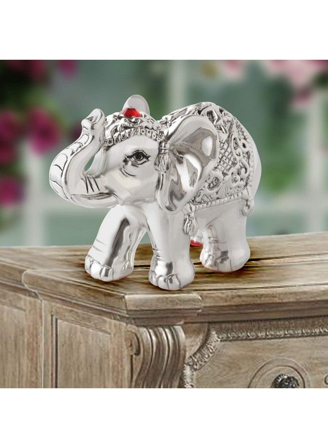 PRD CARATCAFE CaratCafe Pure Silver 999 Elephant Idol Symbol of Lord Ganesha/Buddha/FENG Shui for Diwali/New Year, Spiritual Worship, Wealth, Luck & Prosperity ( NT Weight 26-30 Grams) - Image 5
