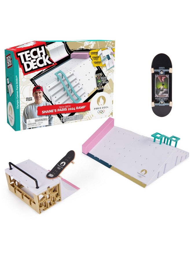 Tech Deck, Shane O’Neill’s Olympic Games Paris 2024 Ramp Customizable X-Connect Park Creator Playset & Exclusive Fingerboard, Kids Toy for Ages 6+ - Image 1