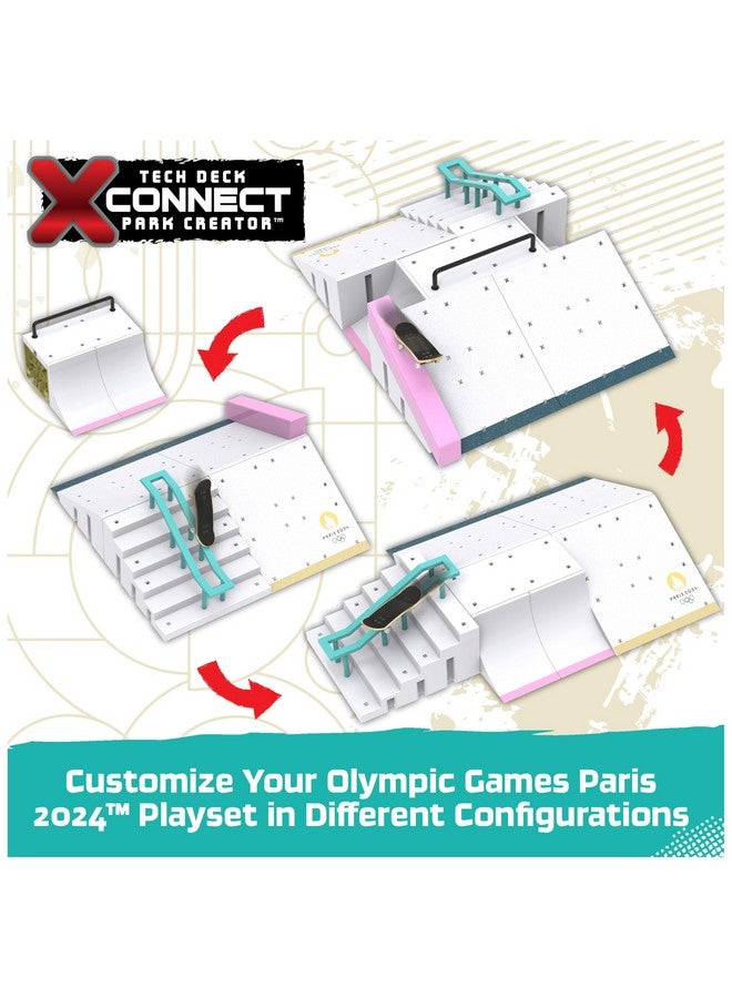 Tech Deck, Shane O’Neill’s Olympic Games Paris 2024 Ramp Customizable X-Connect Park Creator Playset & Exclusive Fingerboard, Kids Toy for Ages 6+ - Image 2