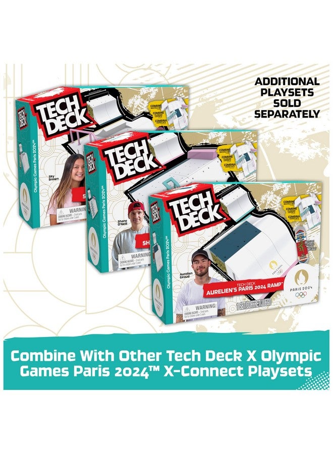 Tech Deck, Shane O’Neill’s Olympic Games Paris 2024 Ramp Customizable X-Connect Park Creator Playset & Exclusive Fingerboard, Kids Toy for Ages 6+ - Image 5