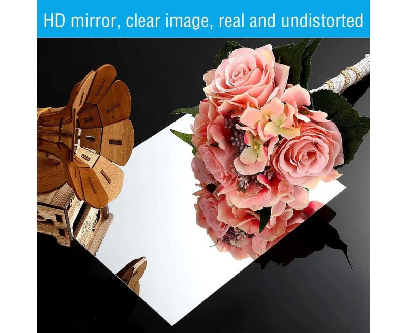 Acrylic Mirror Shatterproof High-Definition Imaging - Easy Installation With Foam Tape DIY Decor for Home Room Decoration - Image 3