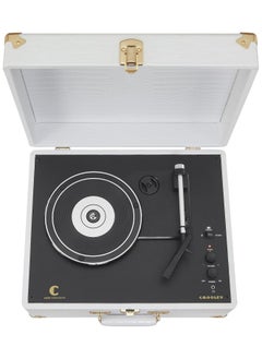 Crosley Crosley CR6253B-WC Anthology Vintage 3-Speed Bluetooth in/Out Suitcase Turntable White Crocodile  - Image 2