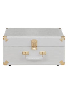 Crosley Crosley CR6253B-WC Anthology Vintage 3-Speed Bluetooth in/Out Suitcase Turntable White Crocodile  - Image 5